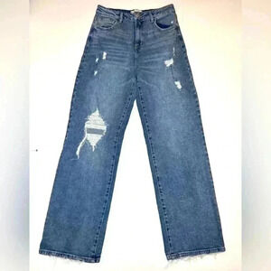 SO Womens Super High Rise Wide Leg Jeans Size 9
